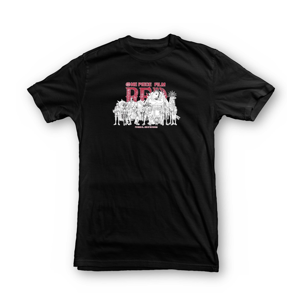 T-SHIRT ONE PIECE X UNIQLO 2022 | UNIQLO X ONE PIECE FILM RED | UT GRAPHIC T-SHIRT | AKAGAMI | SHANKS | KAOS ANIME | STREETWEAR-SHP BLACK