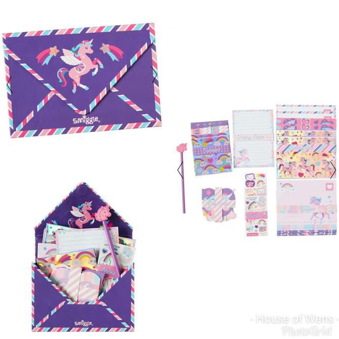 

SMIGGLE UNICORN WRITING SET - KERTAS SURAT UNICORN SMIGGLE
