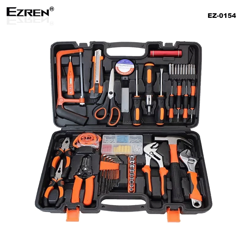 Ezren EZ-0154 Toolset Lengkap 112 in 1 Toolkit Toolbox Kit Home DIY