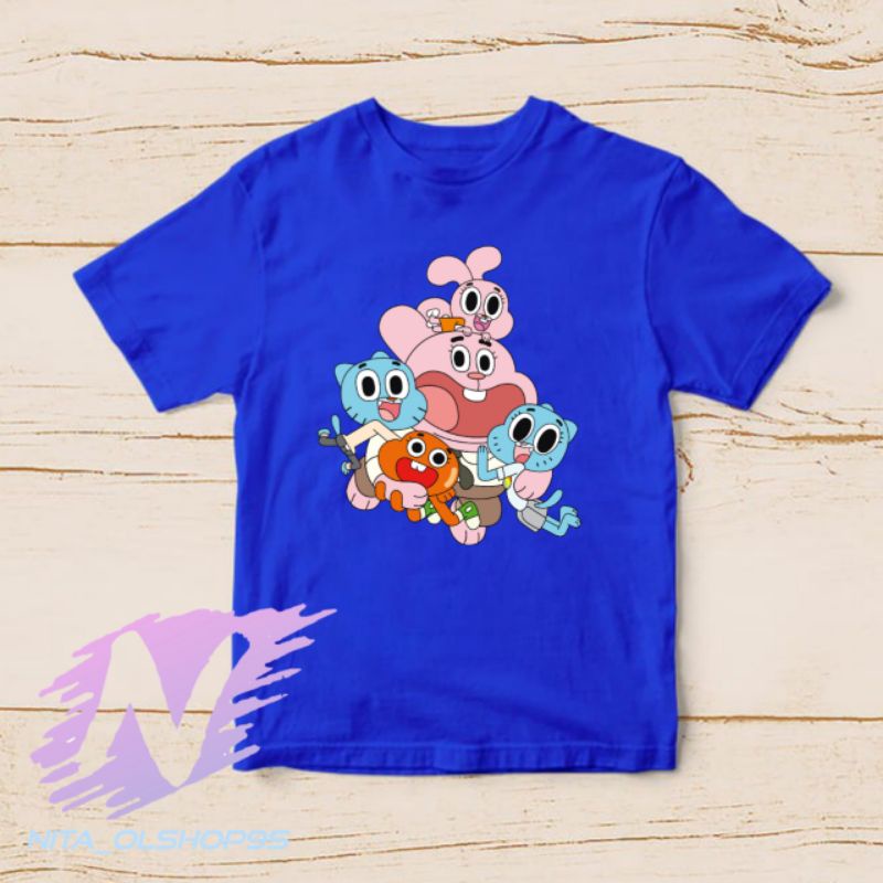 baju kaos anak the amazing world of gumball
