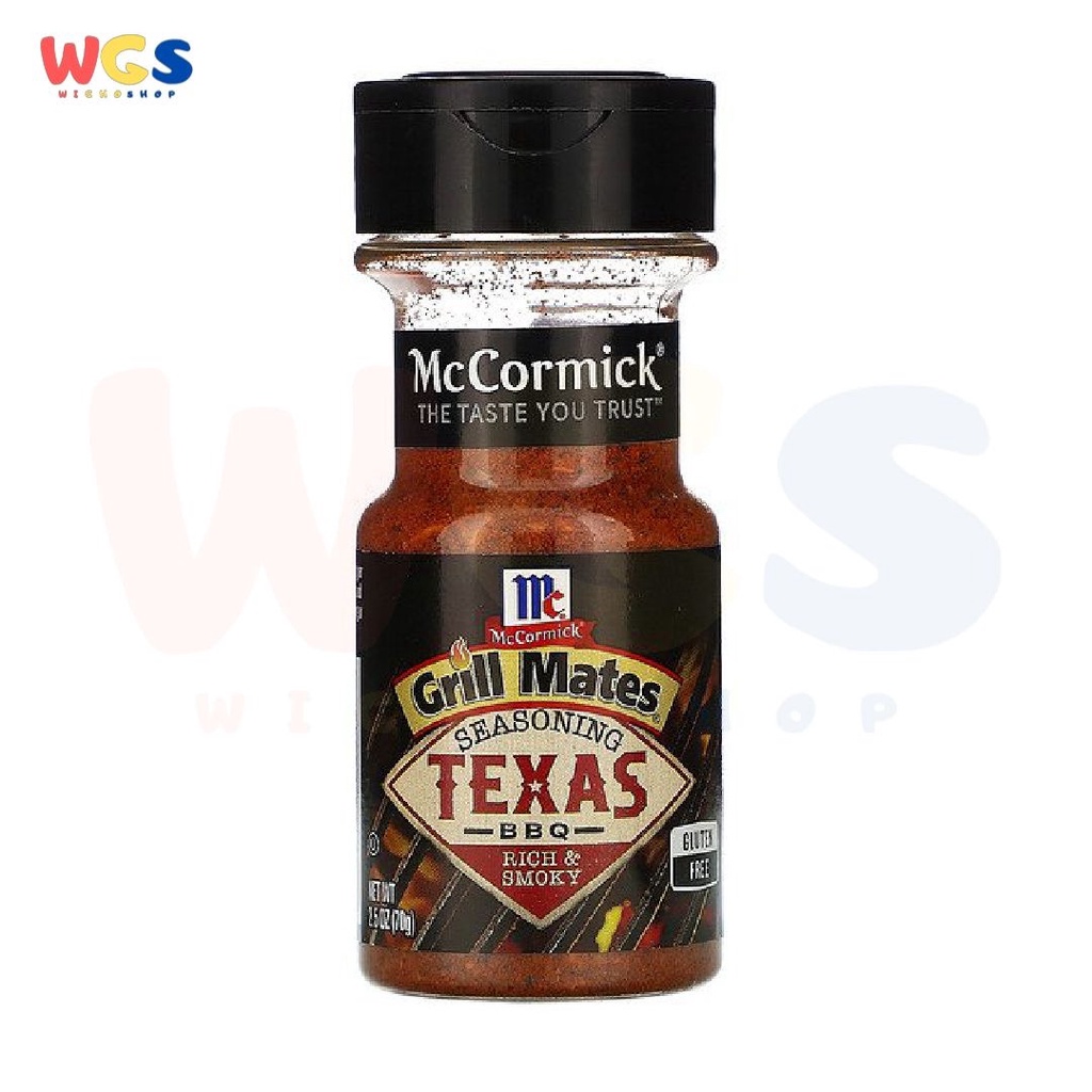 Mccormick Grill Mates Texas Bbq Seasoning Rich &amp; Smoky Gluten Free 70g