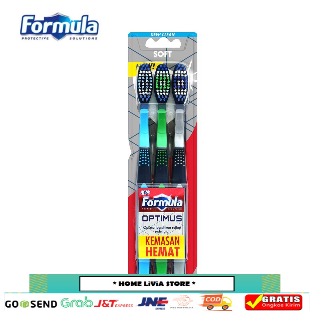 Formula Sikat Gigi Optimus Pack Soft 3 pcs