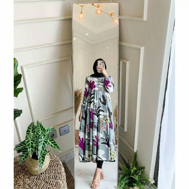 Syfana maxi dress_ dress murah _ dress kekinian
