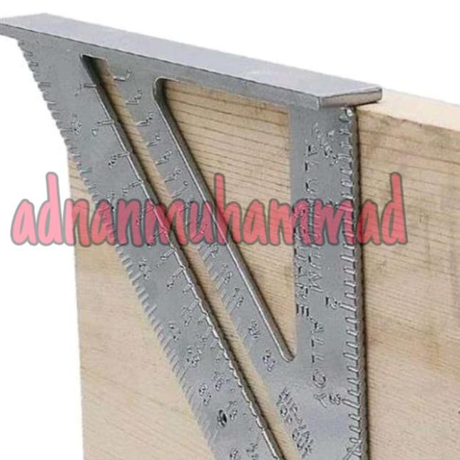 

MEN SALE Penggaris Segitiga Siku Sudut 7 Inci Speed Square Biasa Alat Ukur Speedsquare pasekon