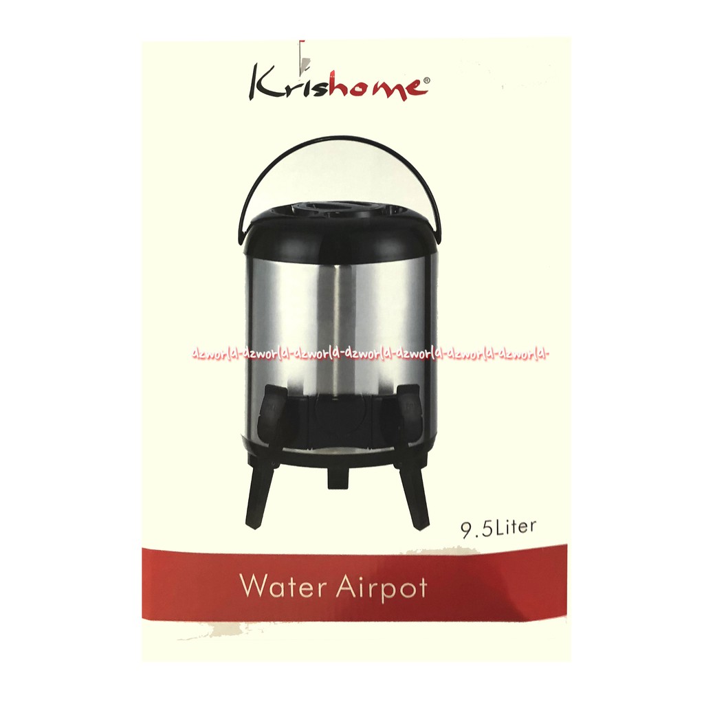 Krishome Water Airpot Hot And Cold 9.5 Liter Termos Air Panas Kapasitas  Tempat Air Minum9.5L