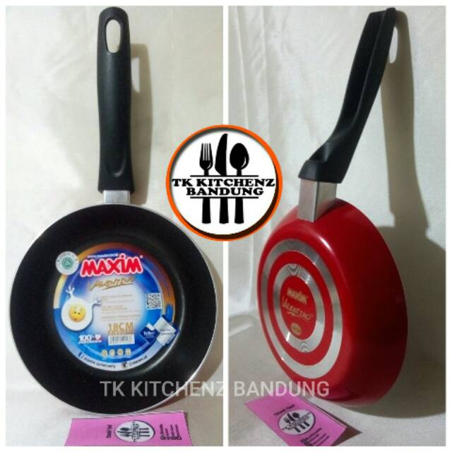 Teflon - Frypan Maxim Valentino Asli - Real - Ukuran 18 cm