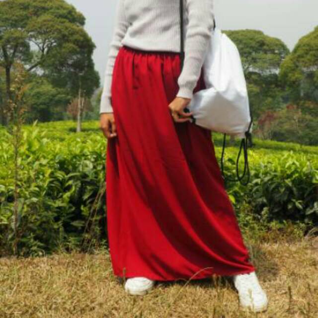 iRoki Polos Panjang iWolfisi Wanita WOLPEACH Skirt Premium BIG iRoki Polos Panjang iWolfisi Wanita WOLPEACH Skirt Premium BIG