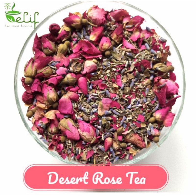 

ELIF TEA Desert Rose Tea : Rose, Rosemary, Sage Leaf, Lavender, Lemon Balm