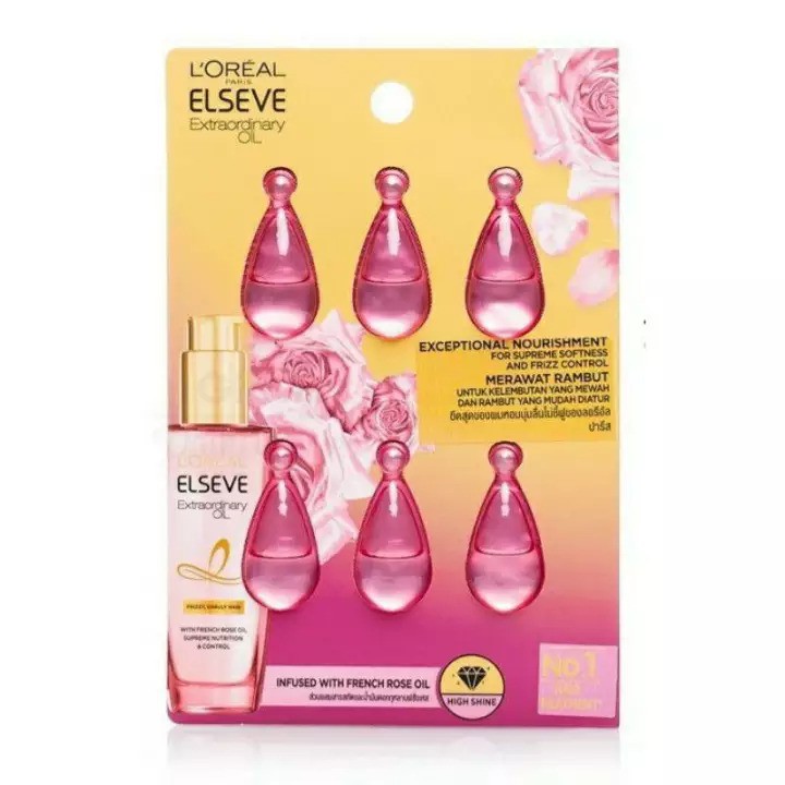 L'oreal Loreal Paris Extraordinary Oil Elseve Minyak Serum Rambut Gold / Pink  Eclat imperial 100ml