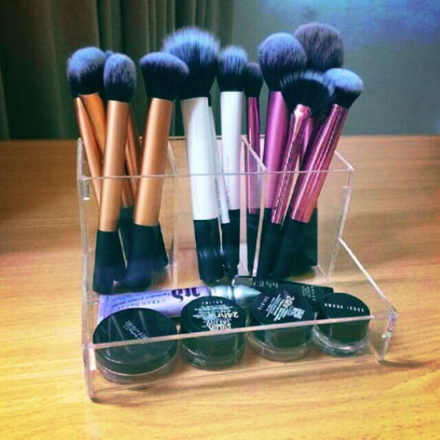 

acrylic brush holder