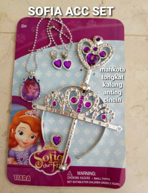 AKSESORIS PRINCESS / ACCESORIES ANAK PEREMPUAN / TONGKAT MAHKOTA GELANG KALUNG ANAK PRINCESS FROZEN