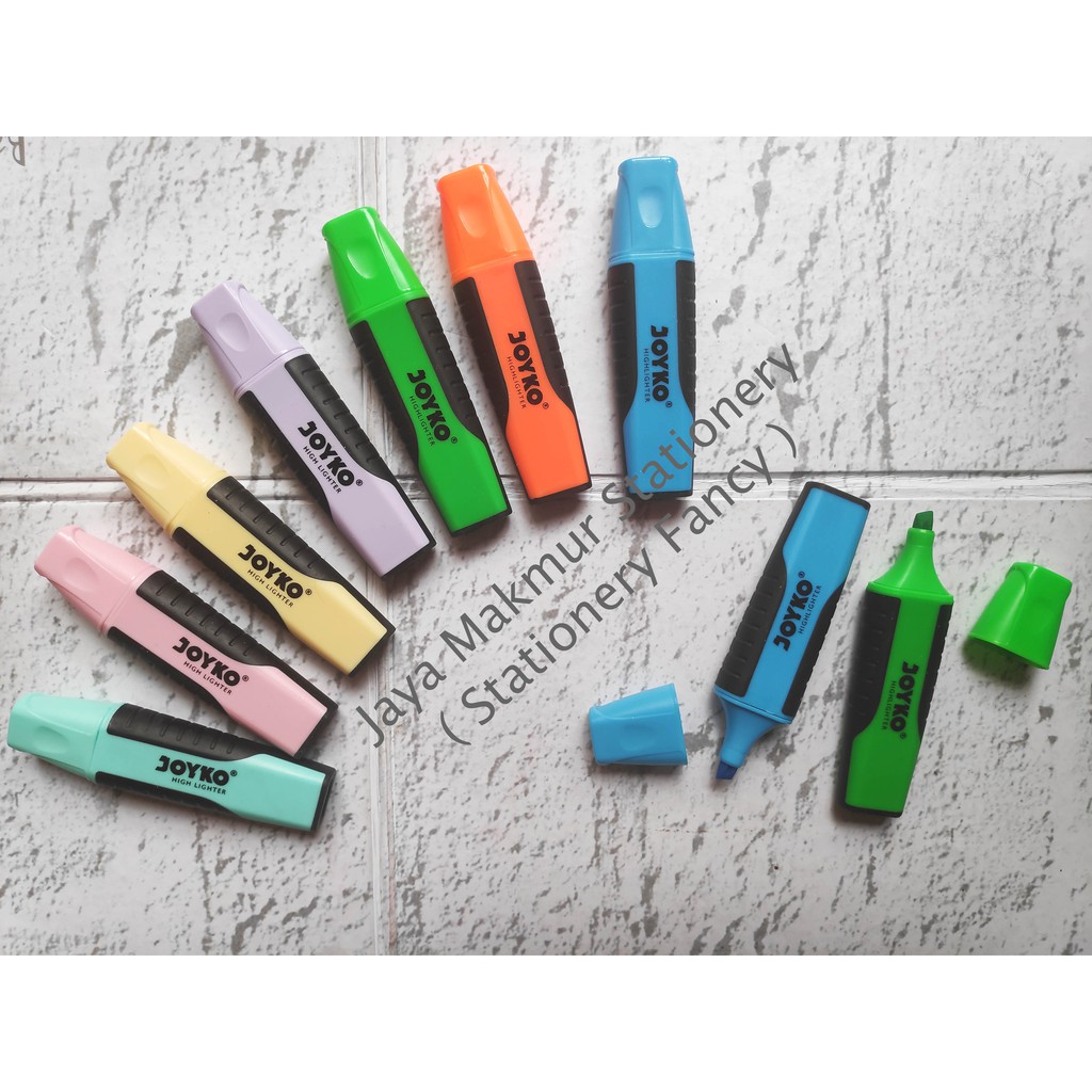 Highlighter / Penanda Joyko Warna Neon &amp; Soft HL-1-5