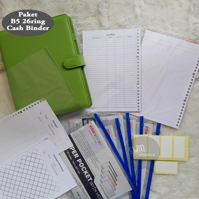 

Office & Stationery | Document Organizer | Paket Cash Binder B5 26Ring - Budget Wallet Plan Dompet Pintar Atur | Best Seller