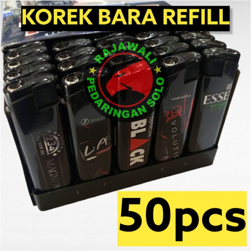 KOREK GAS BARA 50pcs BISA DIISI ULANG