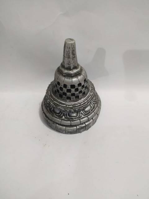 PAJANGAN MINIATUR PATUNG STUPA CANDI BOROBUDUR UKURAN MINI BAHAN FIBERGLASS - DEKORASI RUMAH