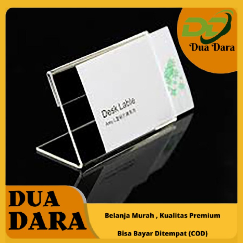 

PAPAN / STAND KARTU NAMA / KARTU BISNIS NAME TAG AKRILIK MEJA KANTOR PRICE TAG