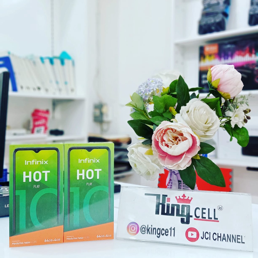 INFINIX HOT 10 PLAY RAM 4/64 GARANSI RESMI/KINGCELL