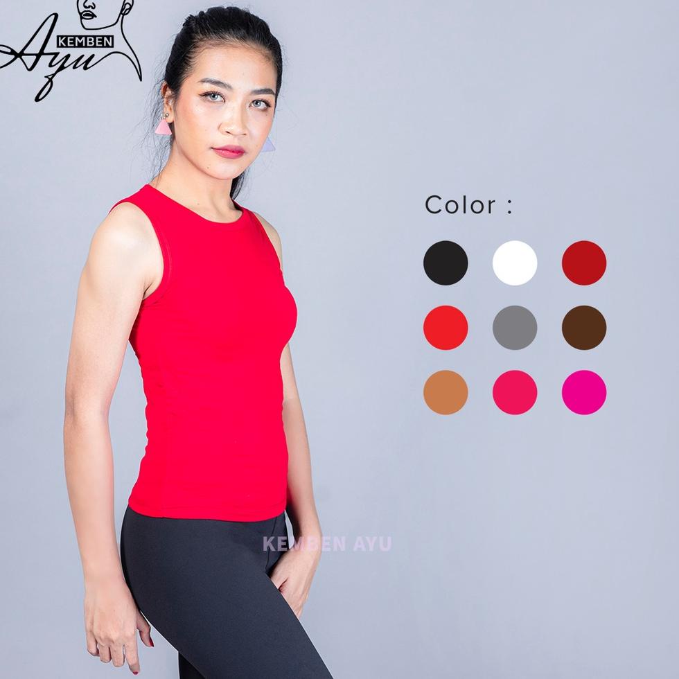 Tank Top Tangtop Tali Lebar Wanita Dewasa Tantop Tengtop Tanktop Bahan Katun Tebal Adem Singlet Pere