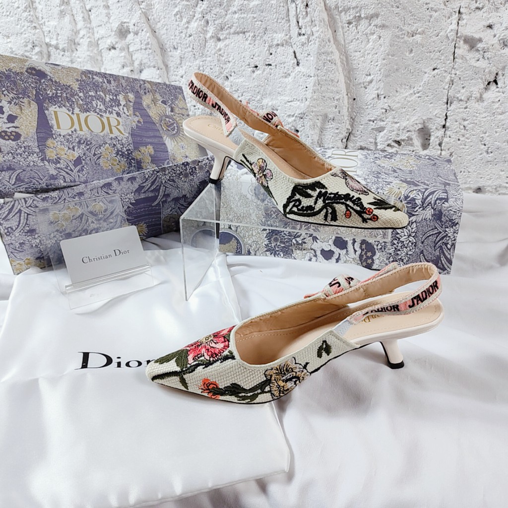 Dr A6063 Flowery Slingback Pump