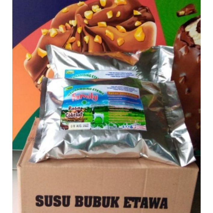 Susu Kambing Etawa Family Rasa Cokelat 1 Kg Alufoil