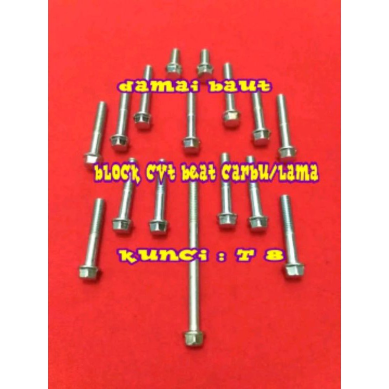 baut bak cvt set beat karbu