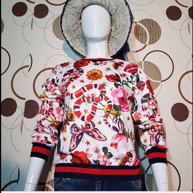 6171:BLUS GU*CCI SNAKE/blouse/blouse wanita/blouse murah/blouse kekinian/blouse import/blouse gu*cci