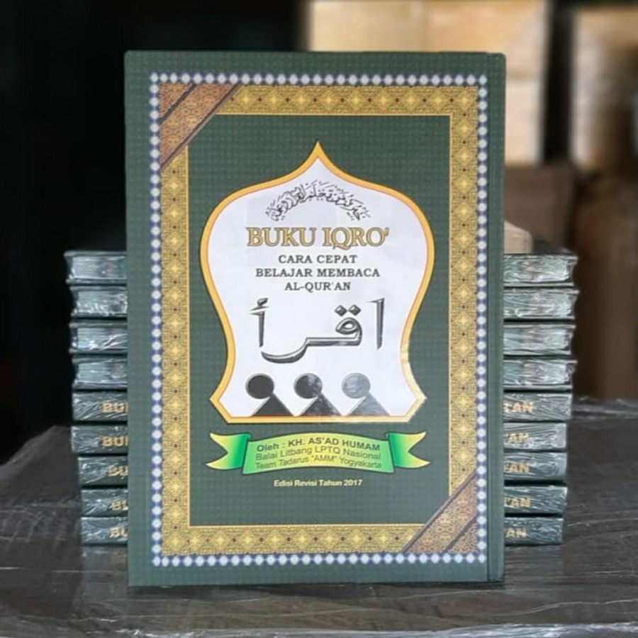 IQRO/Buku IQRO/Buku Iqro Anak/ IQRO Hard Cover Bendel Besar - Kertas HVS/Iqro Anak Berwarna