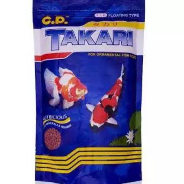 TAKARI PAKAN IKAN 100 GRAM MAKANAN PELET IKAN