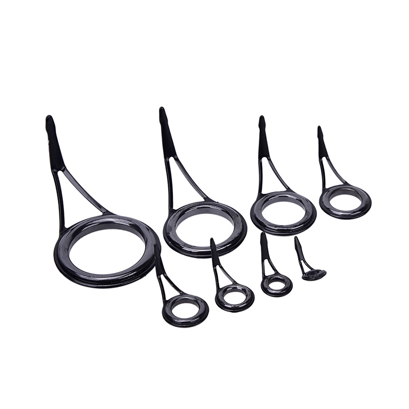 (LUCKID) 8pcs Ring Guide Joran Pancing 8 Ukuran Untuk Reparasi