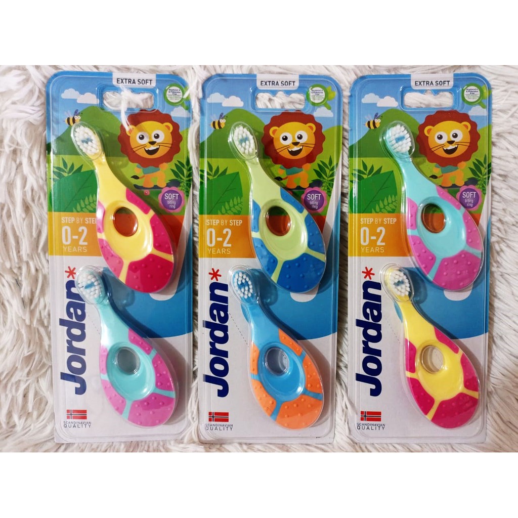 Jordan Sikat Gigi Bayi Step 1 dan 2 0-2 dan 3-5 Tahun Isi 2