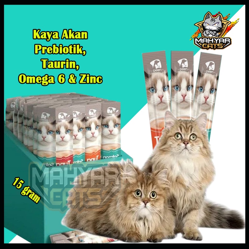 Snack Hewan Peliharaan Cat Strip 15g/Strip Kucing Kecil Dan Kucing Besar Snack Pengemukan Kucing Pelengkapa Hewan Peliharaan PEIEN
