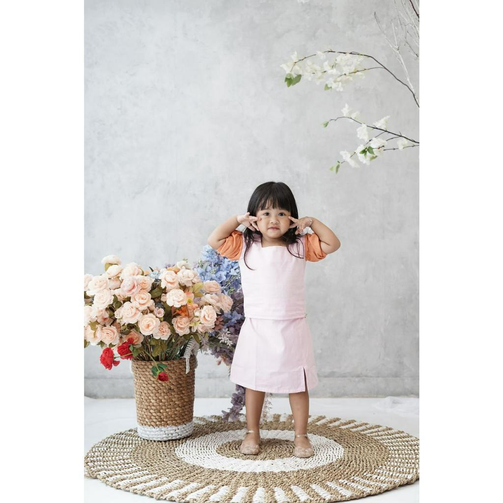 Shireen Set (atasan + rok) Setelan Cantik Poplin Premium