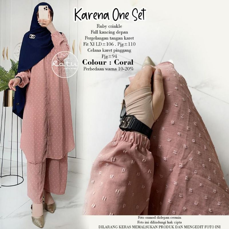 Karena One Set | Setelan Rubi Crinkle