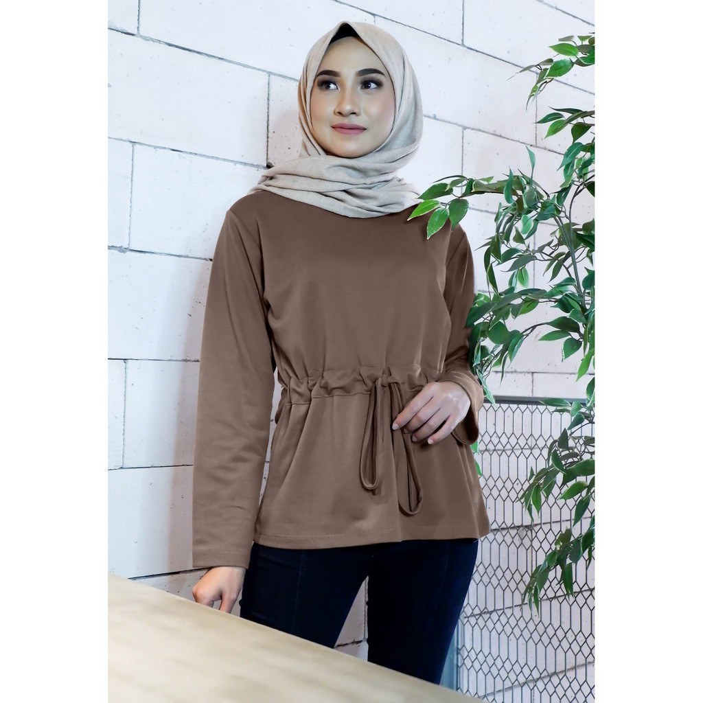 Blouse Wanita Muslim Atasan  Muslim Mocca  Shopee Indonesia