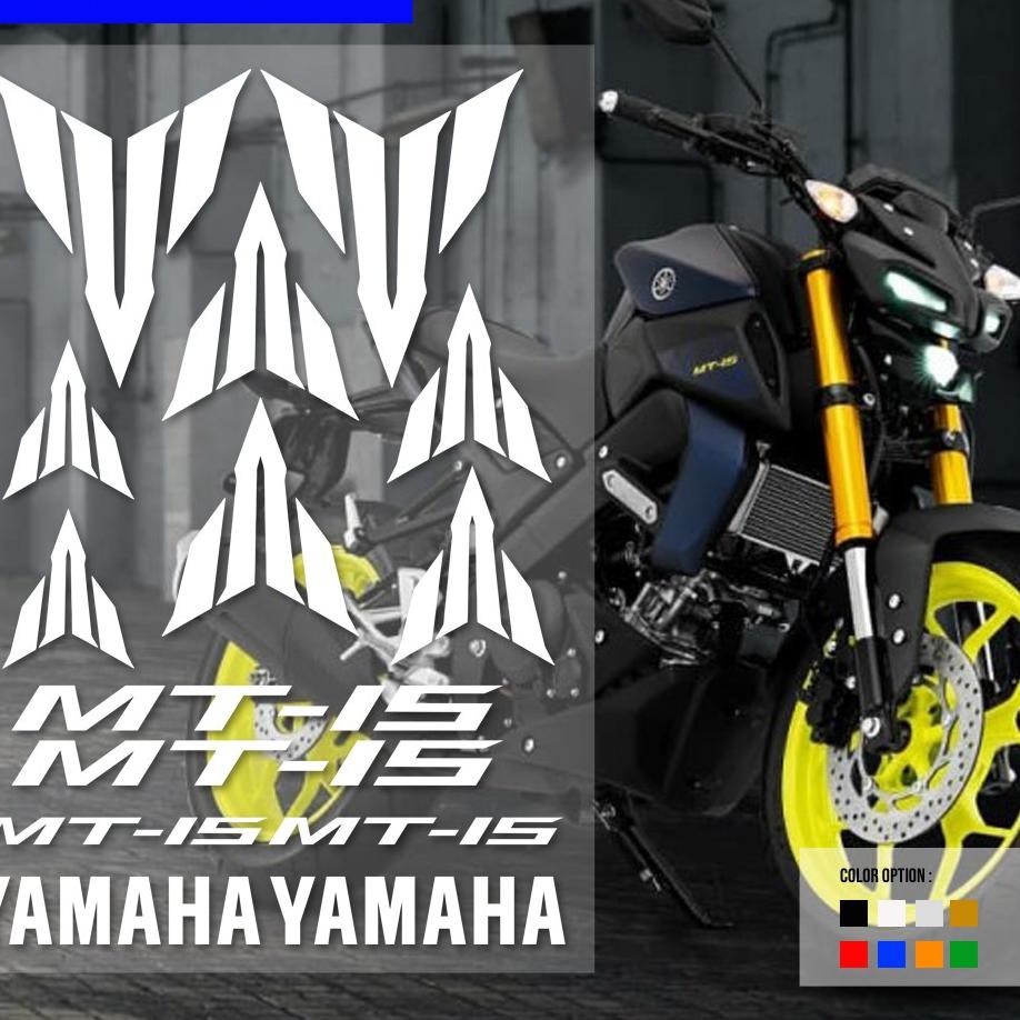 Sticker Set Logo Yamaha MT 15 MT15 .