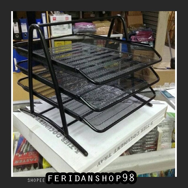 

FS319 RAK KERTAS PAPER TRAY BESI ATK 3 SUSUN BY FERIDANSHOP98