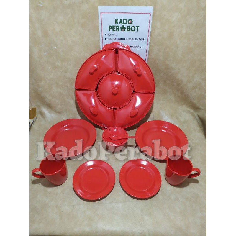 piring melamine meja makan set- piring saji set