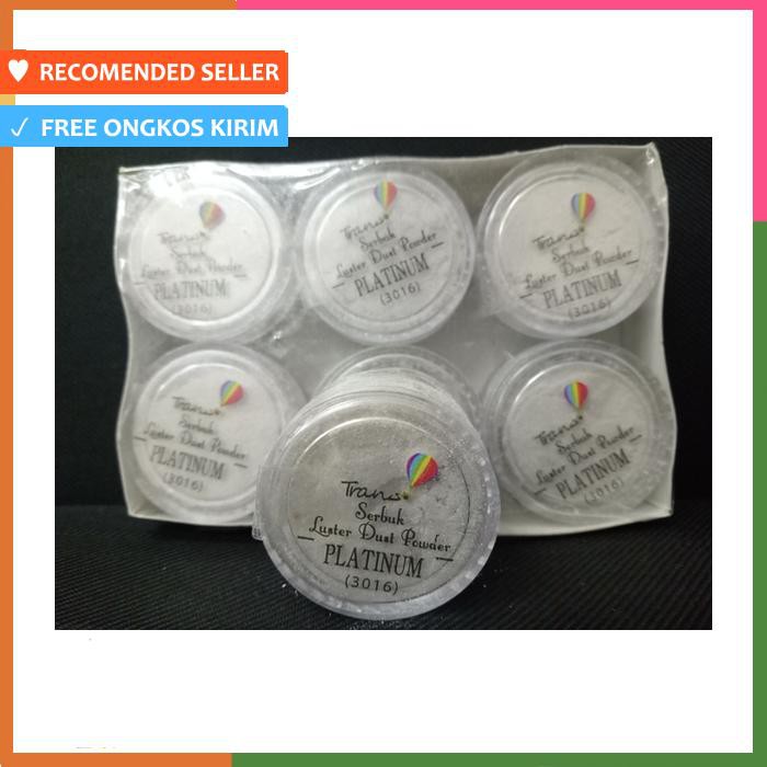 

TRANS SILVER PLATINUM LUSTER DUST POWDER / EDIBLE SILVER POWDER
