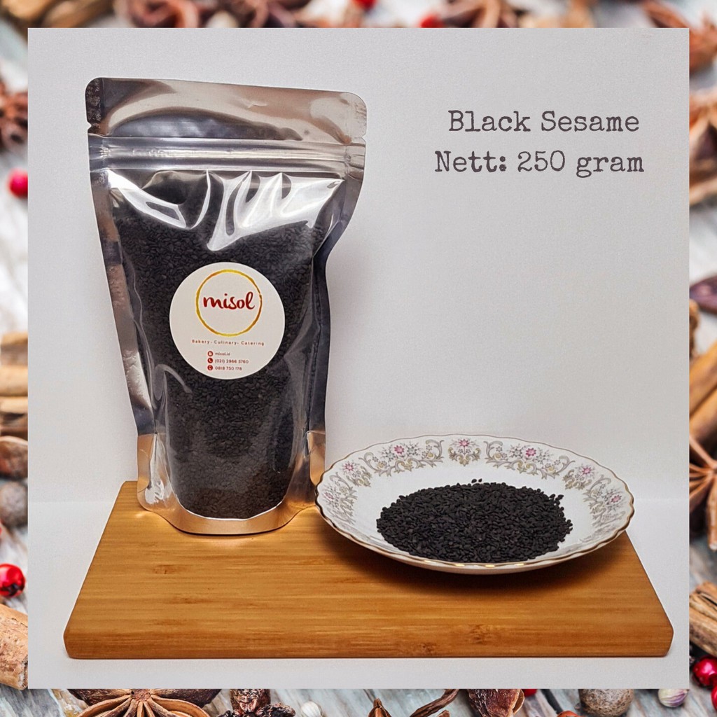 

Black Sesame Wijen Hitam MISOL netto 250 gram Import