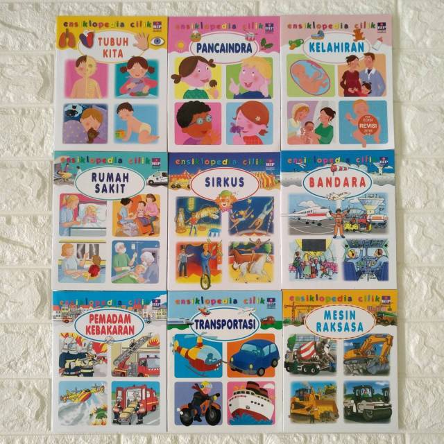 Ensiklopedia Cilik: Tubuh Kita, Pancaindra, Kelahiran, Rumah Sakit, Sirkus, Bandara, Pemadam Kebakar
