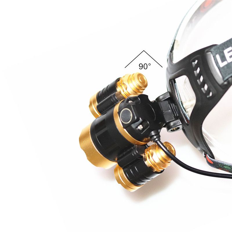 Senter kepala/Headlamp Cree XM-L 3T6 10000 Lumens- Golden/senter kepala/headlamp gold