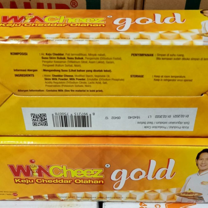 

Keju- Keju Wincheez Gold 2Kg Cheddar -Keju.