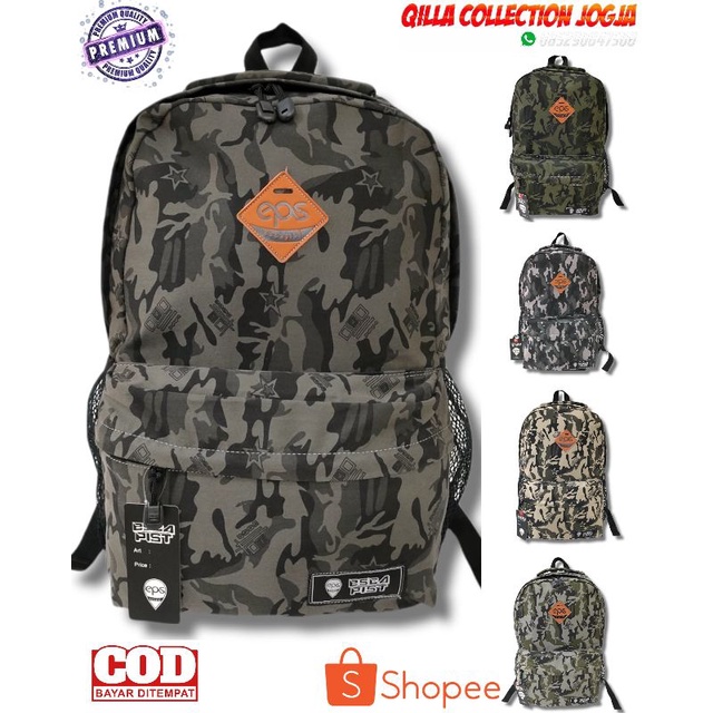 TAS RANSEL PRIA DISTRO ARMY TAS SEKOLAH ANAK REMAJA TAS KANVAS SLING BAG PRIA TAS GENDONG PRIA RANSE