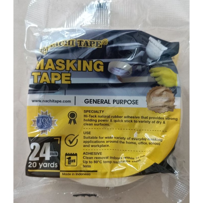 

Isolasi Kertas / Masking Tape Nachi 24 mm