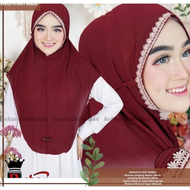 BERGO RENDA PLISKET / BERGO PLISKET RENDA /BERGO PLISKET RENDA TALI/ BERGO PLISKET TALI