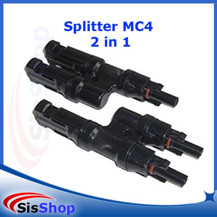 Konektor MC4 2 in 1 2in1 cabang 2 (MC4 Connector T) 1 ke 2 splitter