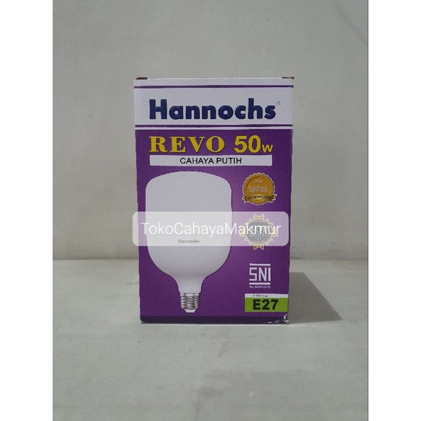 Lampu LED Bohlam Revo 50w 50watt Hannochs CoolDayLight