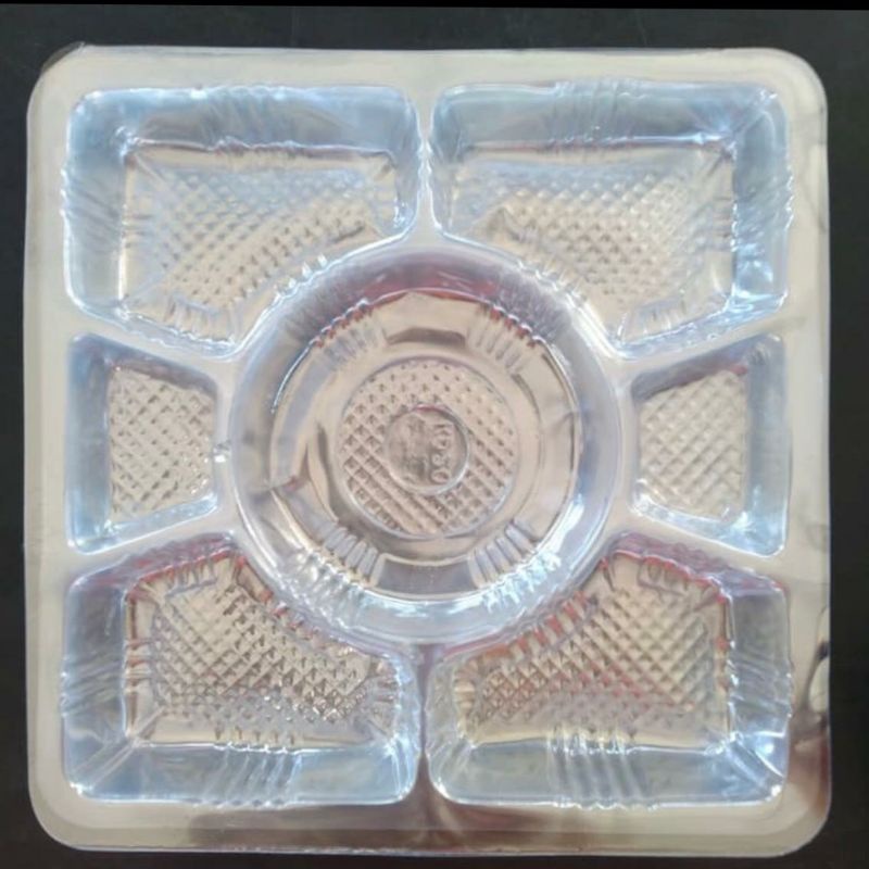 Mika sekat 7 bening utk dus nasi ukuran 20x20 per 10 pcs