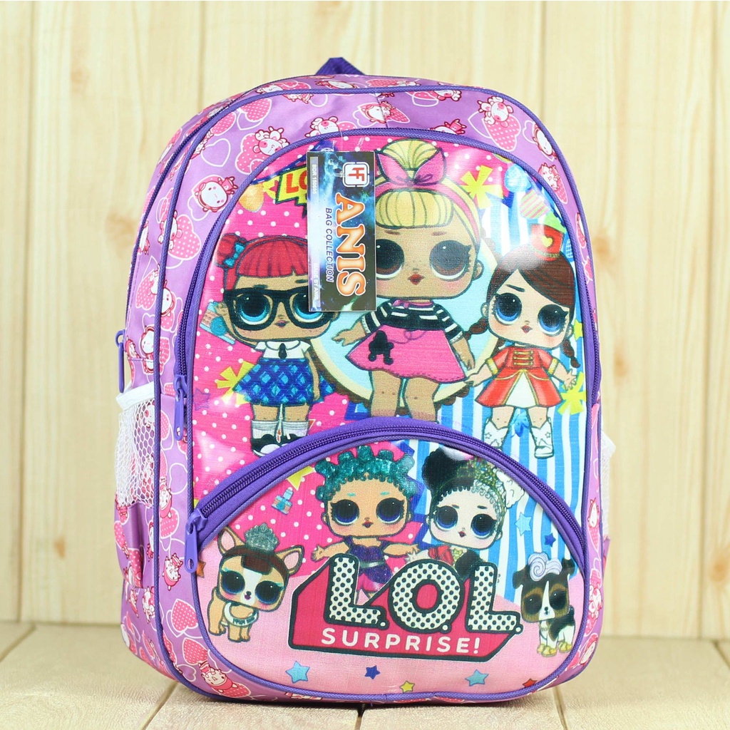 (COD) Tas Sekolah SD Perempuan Anis LOL Ungu PAUD TK Kelas BTS BT-21 Premium Murah Terbaru Tas Anak Cewek Lucu Stylish Fashionable