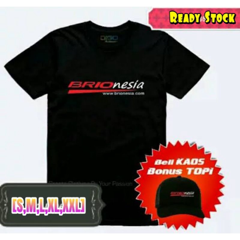 KAOS + TOPI OTOMOTIF KEREN BRIONESIA ~ BISA PILIH WARNA